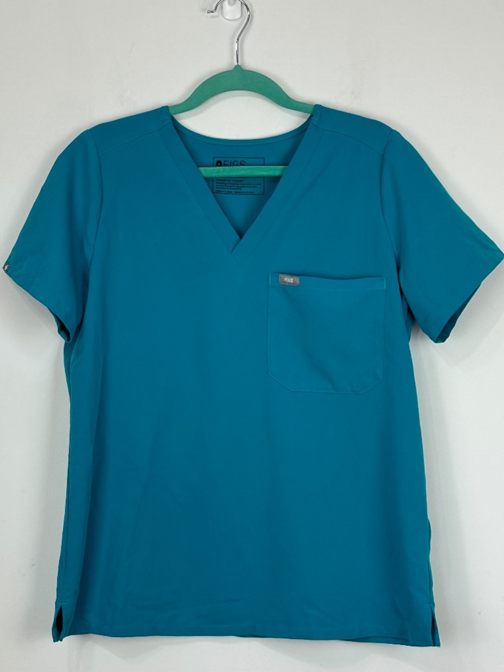 Figs Technical Collection Womens Scrub Top M Medical Dental Vet